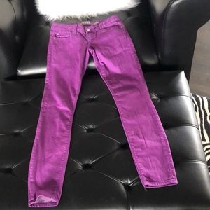 Express Zelda jean legging purple 4 stretch